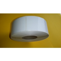 LBLR-3343-01, Thermal Transfer, White Gloss Paper, 1000/Roll, Perm Glue